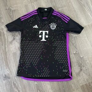 Adidas Black and Purple Sports Top